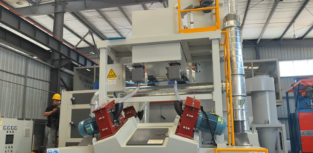 唐山板材除锈强化，通过式抛丸机应用案例