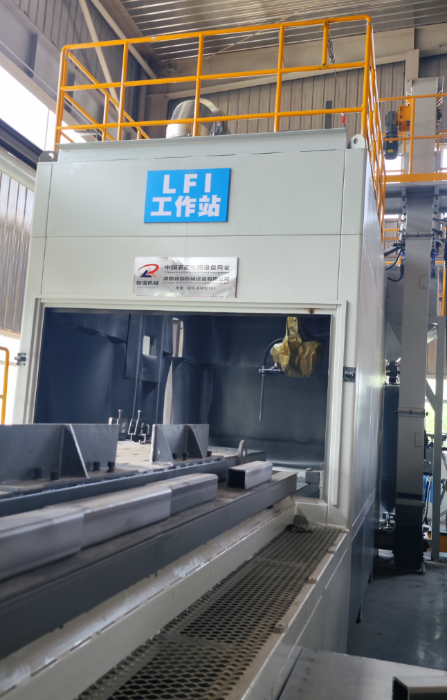 唐山无尘环保自动喷砂机，车间更安全更规范